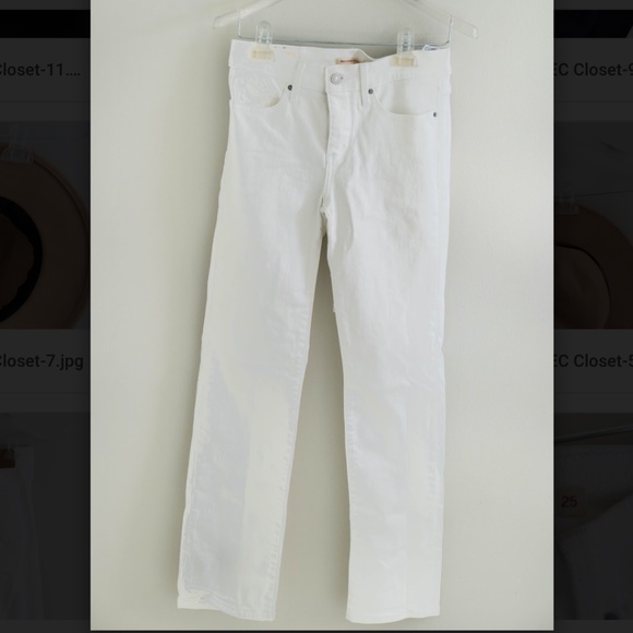 White Levis 314 Shaping Skinny Jeans - Picture 3 of 7